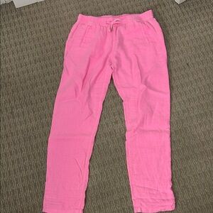 Lilly Pulitzer Vibrant Pink Linen Psnts